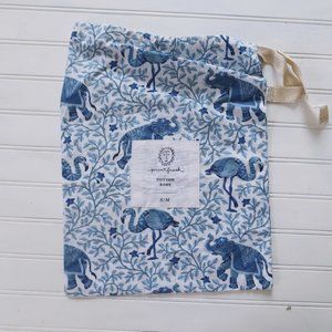 PRINTFRESH Bagheera print clothes bag in Pale Blue (NWOT)